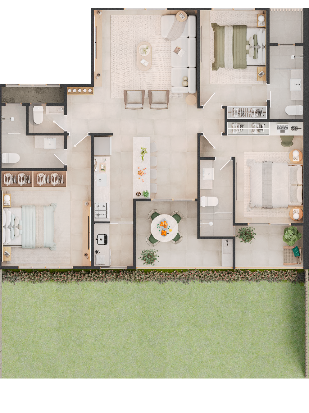 Planta do apartamento